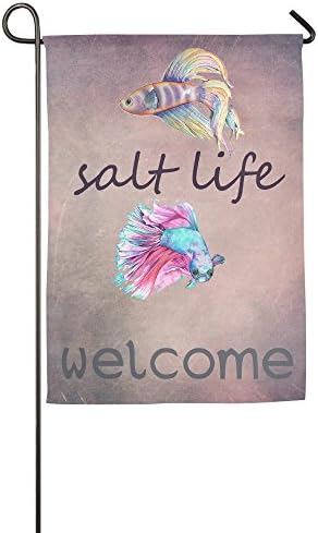 Betta Splendens Regan Flags Fall Flagsgarden Flagï¼Œwelcomeï¼Œoutdoor Flag