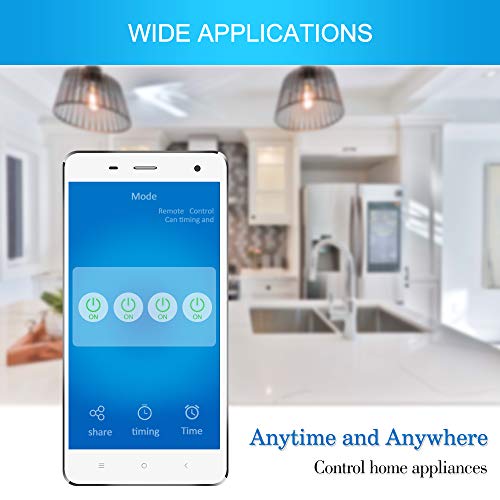 PEMENOL 12V WiFi Relay Switch Module Wireless Inching & Self-Locking WiFi Smart Relay Switch for DIY Smart Home Turn on PC Garage Door Compatible with iOS Android 2G/3G/4G Network - Thumbnail 6