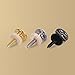 CLOUDMUSIC Mushroom Head Guitar Strap Buttons 2PCS Ukulele Strap Buttons Strap Locks Chrome (Silver)