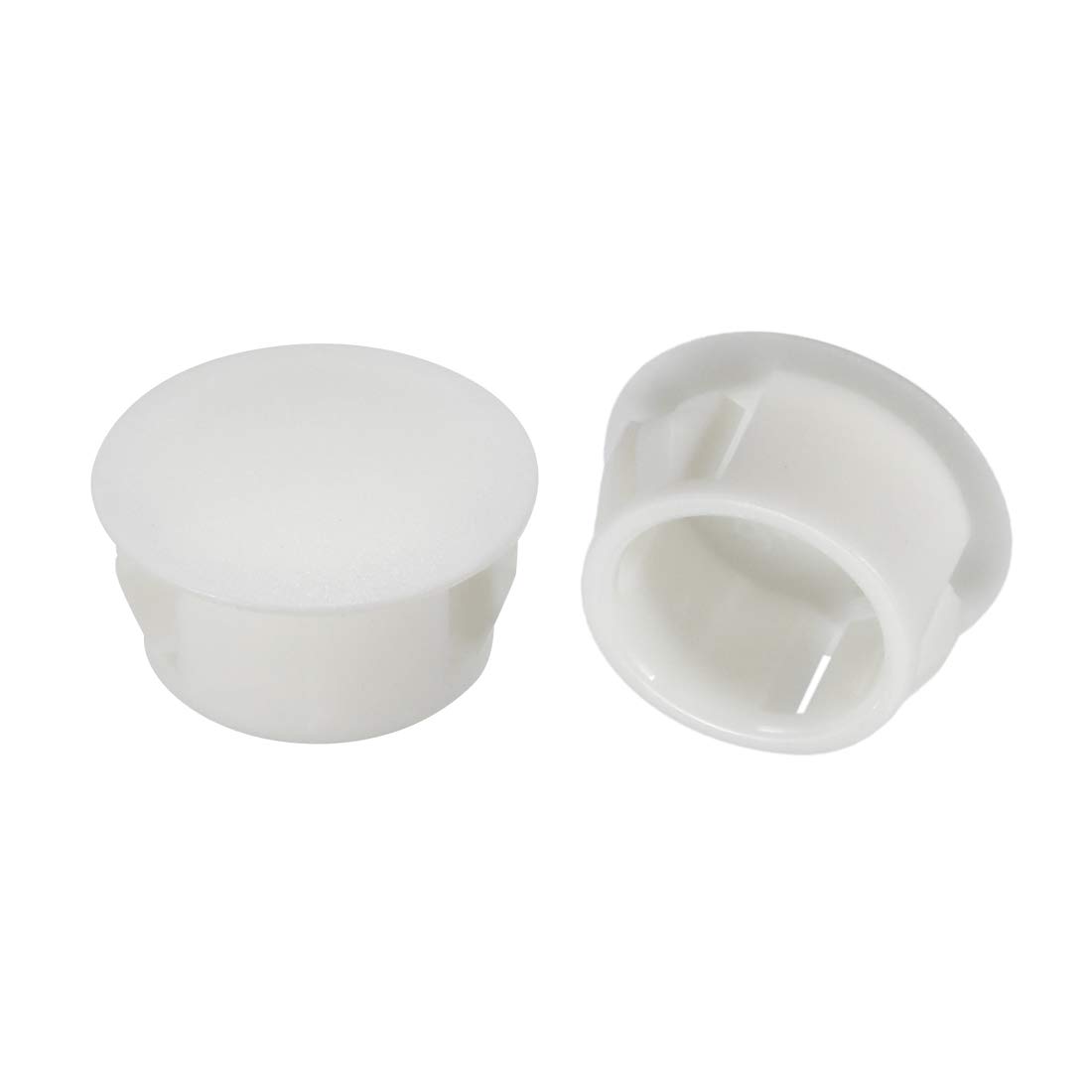 sourcingmap Hold Plugs,50pcs 16mm x 10.2mm Black Nylon Round Snap Locking Panel Hole Cover