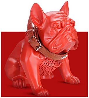French Bulldog Speaker,Deep Bass Wireless Bulldog Speakers with CSR Bluetooth V4.2 TWS,Built-in Battery 1700 mAh,Cool Bluetooth Speakers for Smart Phone,Laptop (Red)