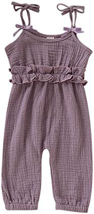 Hopeful Infant Toddler Baby Girl Clothes Cotton Ruffle Romper Jumpsuit Halter Bodysuit Playsuit Summer Outfit