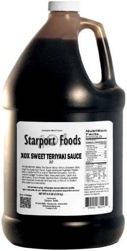 Starport Foods XOX Sweet Teriyaki Sauce, 1/2 gallon (NET WT 4.9 lb, 78 oz)