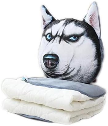 Utosi 3D Realistic Animal Dog And Cat Pillow Quilt Duvet Cover Plush Cushion And Blanket