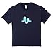 Kids sea musical.ly T-shirt (Fitted Cut) 10 Navy