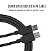 Whizzotech SurperSpeed Cables USB 3.0 Type A Male to Male Cable (1 Meter/3.2feet, Black)