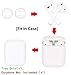 12PCS [Fit in The Case] Earbud Cover Accessories Ear Tips Earpads Compatible with Apple AirPods, JNSA Compatible with AirPods Tips 6 Pairs White
