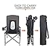 PORTAL Oversized Quad Folding Camping Chair High Back Cup Holder Hard Armrest Storage Pockets Carry Bag Included, Support 300 lbsthumb 3
