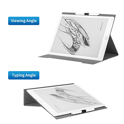 Jingdu Skin-Friendly Folding Case for Onyx Boox Max3 13.3" E-Reader 2019 Release,Premium PU Leather Smart Cover with Pencil Holder and Multiple Viewing Angles(Not Fits for Boox Max2 Pro E-Reader).