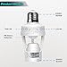 Motion Sensor Light Lamp Socket Adapter Infrared Sensor Adapter Dimmable Lamp Bulb Adapter Suitable For E26/E27 Base for Garage/Porch/Stairs by LUXON