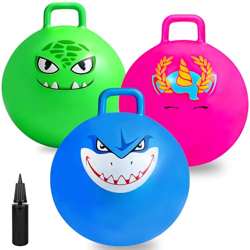 3p Hopper Balls-blue+pink+green