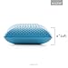 MALOUF Z Zoned Pillow Infused with Temperature Regulating Gel-New ACTIVEDOUGH Formula is Responsive, Supportive, and Plush-Mid Loft-King, Blue