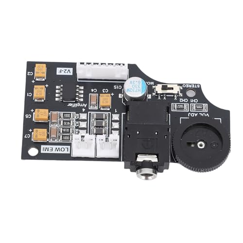 Luqeeg Double Channel Volume Board Replacement for Game Gear GG, Double Channel Stereo Output, USB C Power Board for Screen Mods, Boosts Amplification