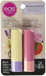 eos Flavor Lab Lip Balm Stick Lavender Vanilla Latte Grapefruit Rose Pack 1 view 2