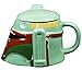 STAR WARS Boba Fett Mug - Ceramic Mandalorian Figural Coffee Mug with Removable Lid