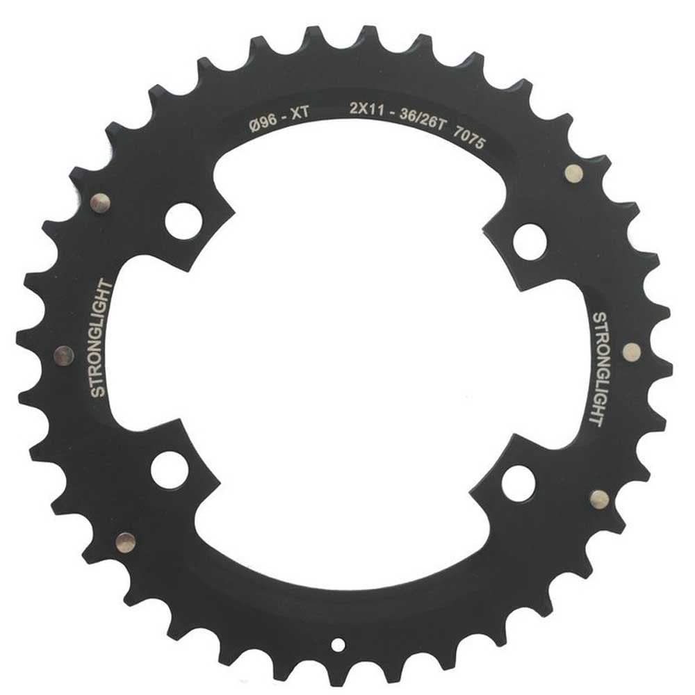 Stronglight Unisex – Adult MTB 2x11 Chainring, Black, 1 Size