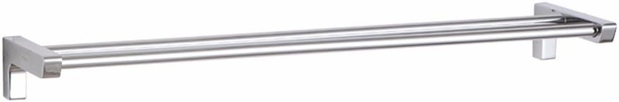 MmDLai Towel Bar Short Double Bar Bathroom Pendant Towel Hanging Bathroom Hardware Fittings Towel Racks