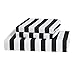 Vaulia Lightweight Microfiber Duvet Cover Set, Black and White Stripes Print Pattern, Reversible Color Design - Queen Size