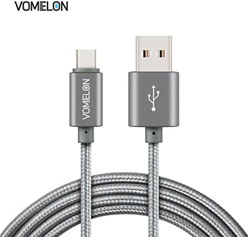 2-Pack Micro USB Charging Cable (6 Feet), V0MEL0N High Speed Data Cable Durable Nylon Fiber Braided Cable Cord for Samsung Galaxy, Nexus, LG, Motorola, Android Smartphones and More