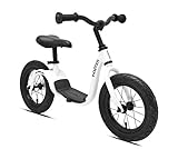 KaZAM Alloy No Pedal Balance Bike, Pearl White, 12