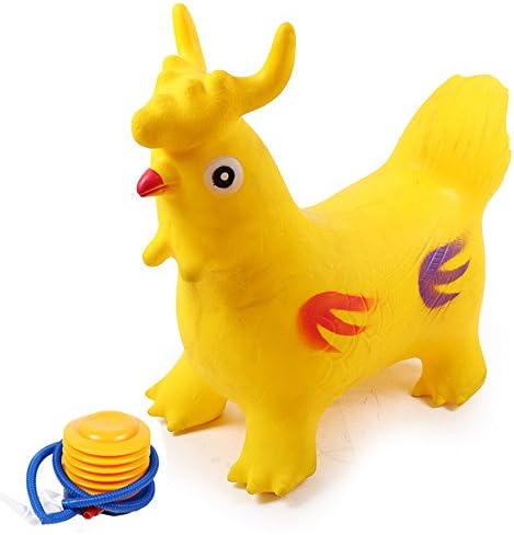 Children’s Toys Horse Hopper, Pump Included Cock (Inflatable Space Hopper, Jumping Horse, Ride-on Bouncy Animal,ridding Horse for kids)