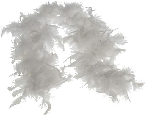 48" Feather Boa, Set of 12 (White)