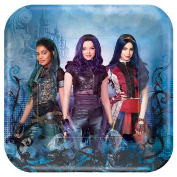 Descendants 3 Birthday Party Supplies Pack for 16 With Plates, Napkins, Cups, Tablecover, Balloons, Banner, and Pin