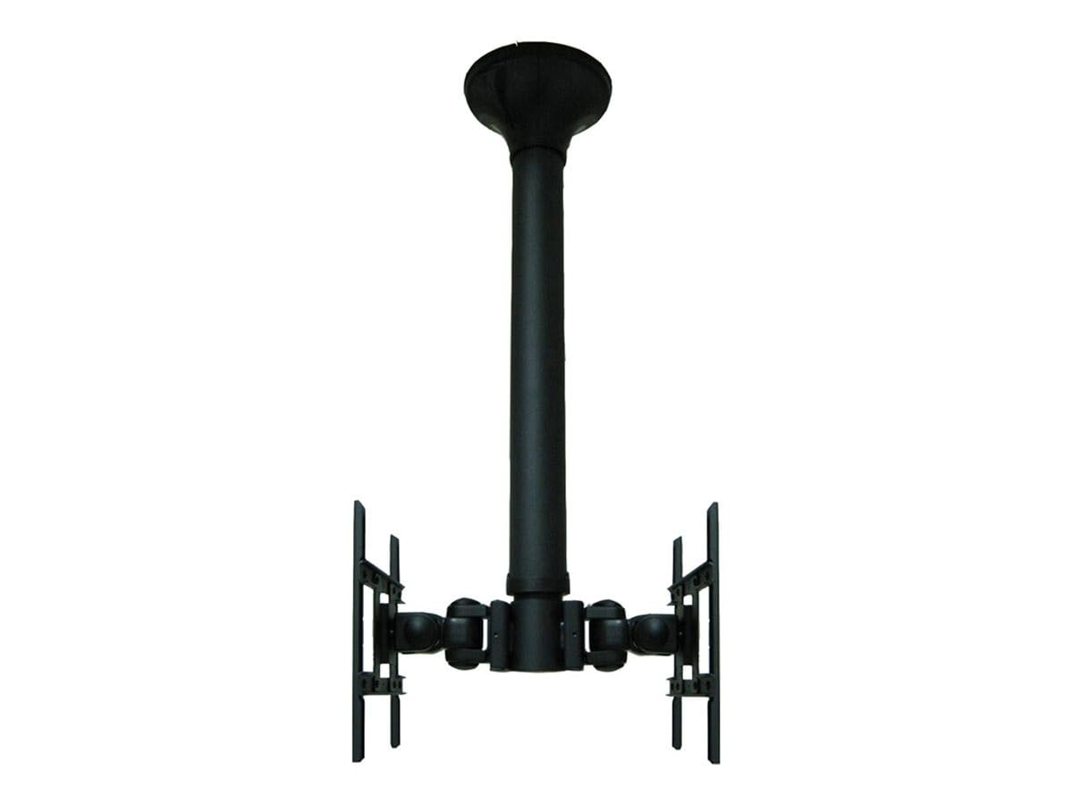 Newstar FPMA-C200D TV/Monitor Ceiling Mount for Dual 10"-40" Screens (Back to Back), Height Adjustable - Black