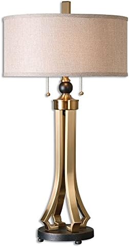 The Selvino Collection Brushed Brass Table Lamp