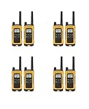 Motorola Talkabout T400 Two-Way Radios Weatherproof PTT IVOX Eco Smart Walkie Talkies 8-PACK
