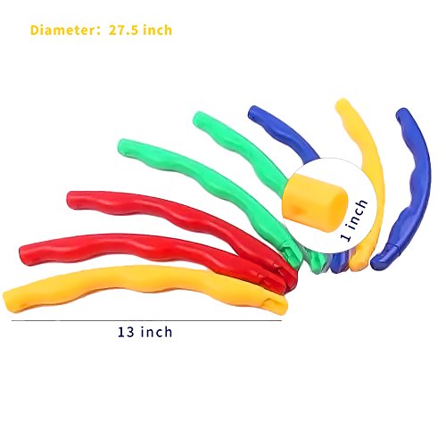 BlueSpace Kids Hula Hoop Snap Together Detachable Wave Hoop for Exercise Fitness Workout 21.65"