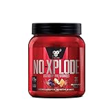 BSN N.O.-XPLODE Pre-Workout Igniter with Caffeine, Nitric Oxide Creatine, Fruit Punch - 20 More Free