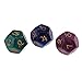 MonkeyJack 3 Pieces of Multi-sided Acrylic Pearl Astrological Dice for Constellation Divination Accessory