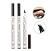 Turelifes Tattoo Eyebrow Pen with Four Tips Long-lasting Waterproof Brow Gel for Eyes Makeup (#02Brown (Light brown))
