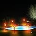 Nekteck Outdoor Torch Light with Star Design (4 Pack-96 LED), Flickering Dancing Flames, Waterproof Solar Flame Lights Decoration for Yard Pool Patio Garden Pathway Walkway