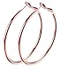 Loop earings , Rose Gold Plated Hoops Earrings For Women girl Not allergies