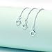AOBOCO 925 Sterling Silver Chain Extenders for Necklace Bracelet with Gift Box (Set 2'',3'',&4'')