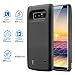 PEYOU Compatible for Galaxy Note 8 Battery Case,6500mAh Slim TPU Frame Protective Charger Rechargeable Extended Power Bank Type C Charging Battery Case w/Kickstand Compatible for Samsung Galaxy Note 8