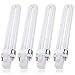 CCbeauty 4x Brand New UV-9W-L UV Gel Light Bulb Replacement Tube For Nail Art Curing Lamp 365nm Dryer