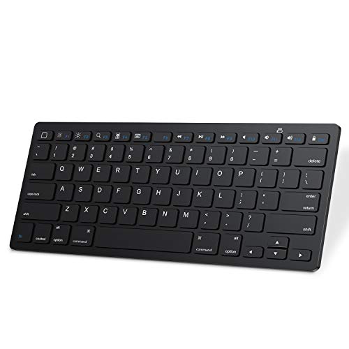 SPARIN Bluetooth Keyboard for iPad Mini 6/iPad 9th/iPad Pro 12.9 / iPad Pro 11, Wireless Keyboard for iPad 10.2 Inch/iPad 8th/ iPad Air 4 and Other iPads/iPhones, Black