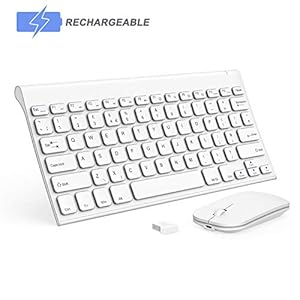 Wireless-Keyboard-and-Mouse-Seenda-Ultra-Small-Low-Profile-Rechargeable-Aluminum-Keyboard-and-Mouse-Combo-with-Long-Battery-Life-for-Windows-Devices-White Small Wireless Keyboard and Mouse, seenda Ultra Compact Rechargeable USB Keyboard and Mouse Combo with Portable Size Low…