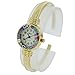 Glass Of Venice Murano Glass Millefiori Bangle Watch - Gold