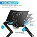 Laptop Stand for Bed, Wizgree Foldable Lap Desk with Fan, Foldable Standing Desk, Height Adjustable Cozy Laptop Table, Portable Bed Desk, Bed Tray for Couch and Sofathumb 4