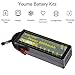 Youme 3S RC Lipo Battery 6000mah 11.1V 50C Max 100C Hard Case Deans T Plug RC Traxxas ,RC Car, Truck, Buggy, Boat, Heli Drone（5.43x1.81x1.54inch 0.94lb