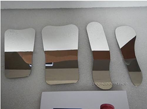 Dentary 4PCS Dental Intraoral Photo Reflector, Stainless Steel Reflector by