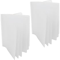 Heavy Duty Vinyl Wallet Insert - 6 Pages For Bifold Or Trifold Wallets, Made In USA, Grey