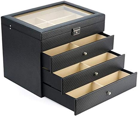 24 Piece Large Eyeglass Sunglass Four Level Glasses Display Case