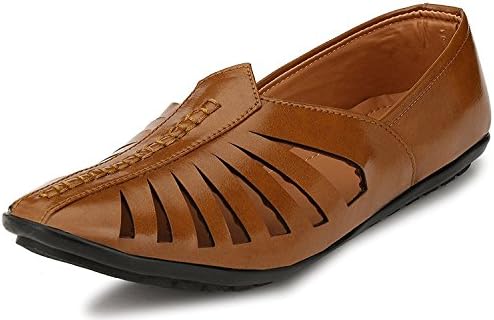 Everquill Black Pathani Mojaris for Men's