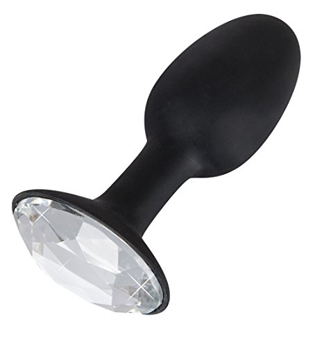 You2Toys Butt Plug Diamond S - kleiner Analplug mit Glitzerstein für sie, verführerischer Analdildo für intensive Stimulation, schwarz