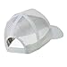6 Panel Mesh American Flag White Patch Cap - White W38S61E
